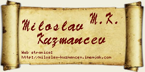Miloslav Kuzmančev vizit kartica